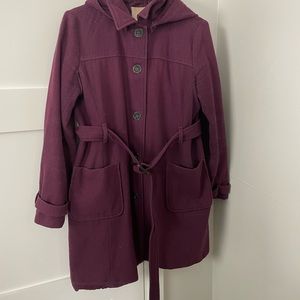 Banana Republic - Plum Peacoat